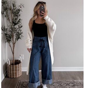 PinStriped denim Pants